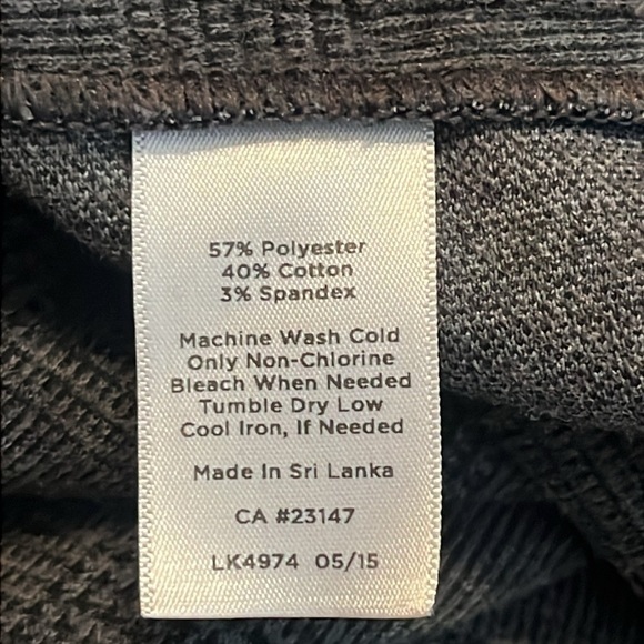 Talbots Dark Gray Glen Check Size Zip Heritage Fit Pant Size 14 - Picture 9 of 10